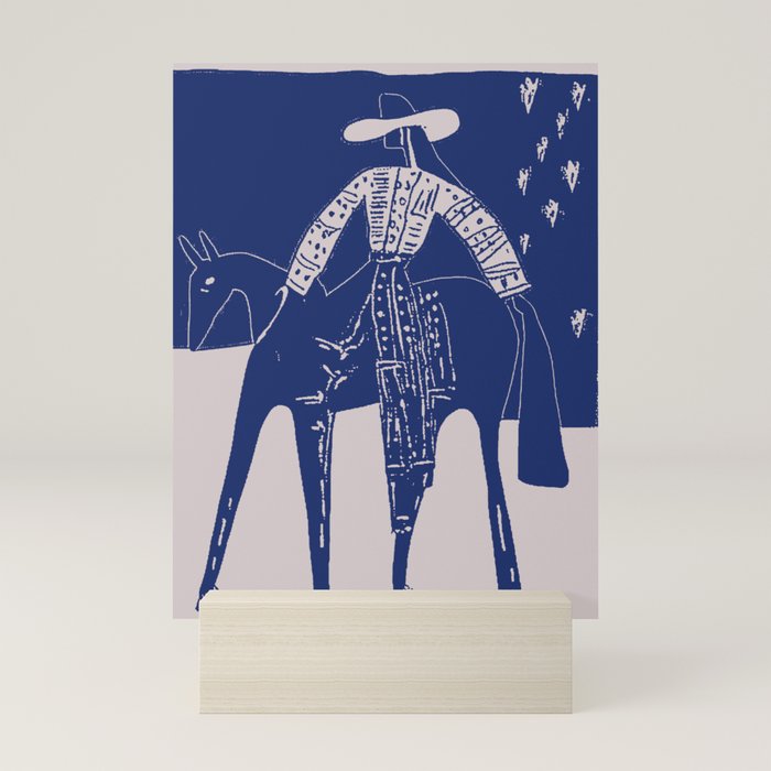 Star Gazer - Cobalt Blue Mini Art Print Gallery Image 5