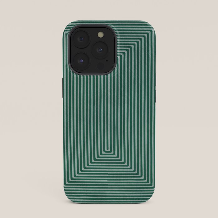 Green Black Abstract Geometric Design Artwork iPhone Case Gallery Image 35