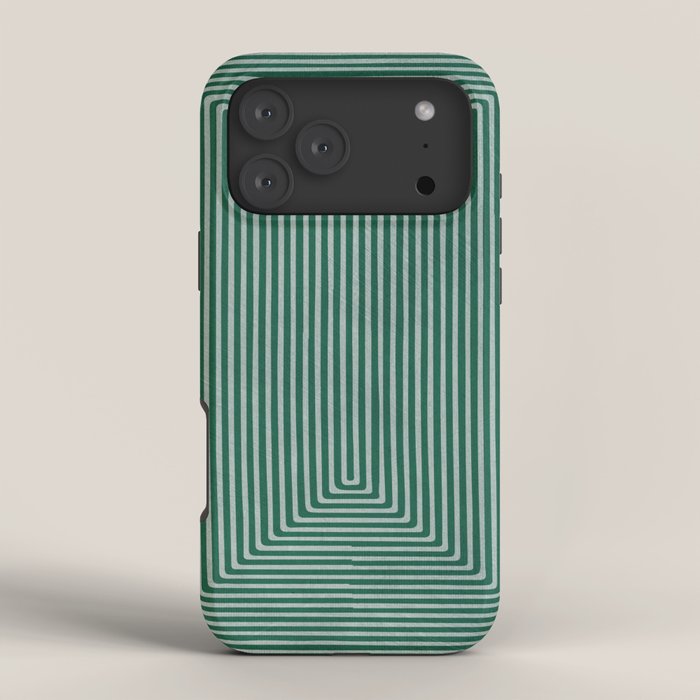Green Black Abstract Geometric Design Artwork iPhone Case Gallery Image 4