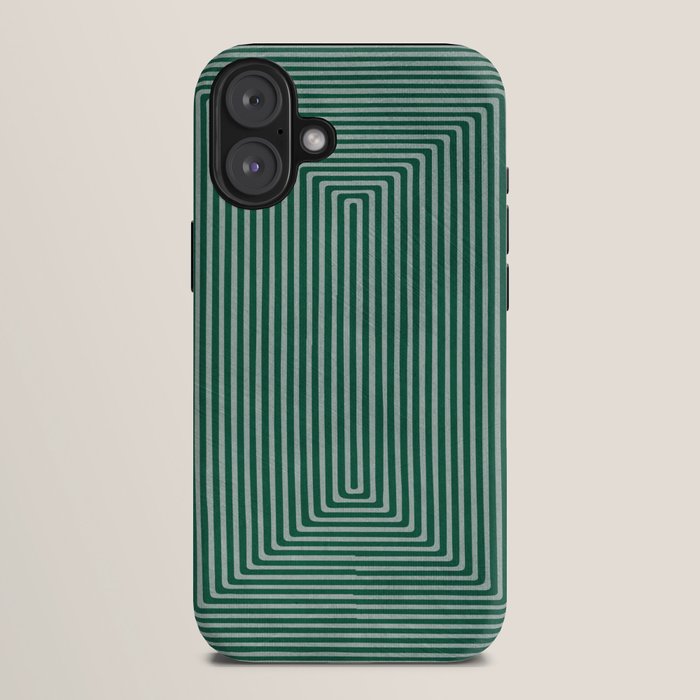 Green Black Abstract Geometric Design Artwork iPhone Case Gallery Image 10