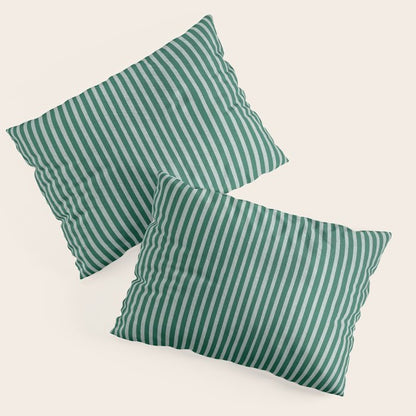 Green Black Abstract Geometric Design Artwork Pillow Sham Gallery Image 3