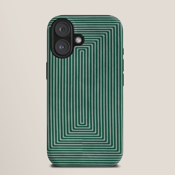 Green Black Abstract Geometric Design Artwork iPhone Case Gallery Image 9