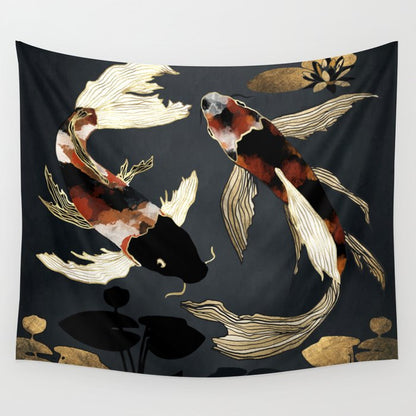 Metallic Koi IV Wall Tapestry Gallery Image 4