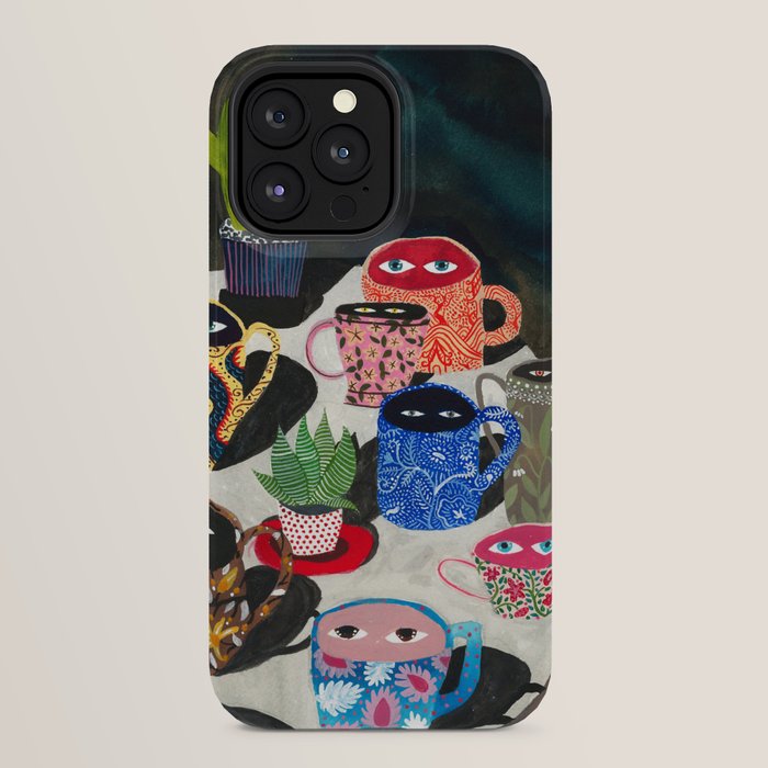 Suspicious mugs iPhone Case Gallery Image 32