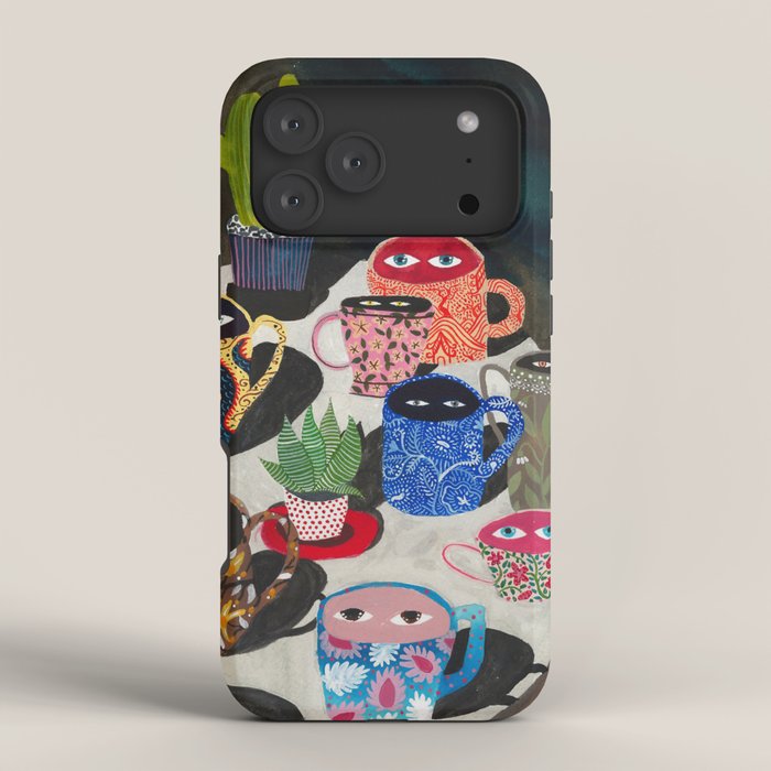 Suspicious mugs iPhone Case Gallery Image 4