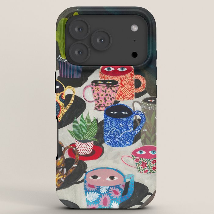 Suspicious mugs iPhone Case Gallery Image 7