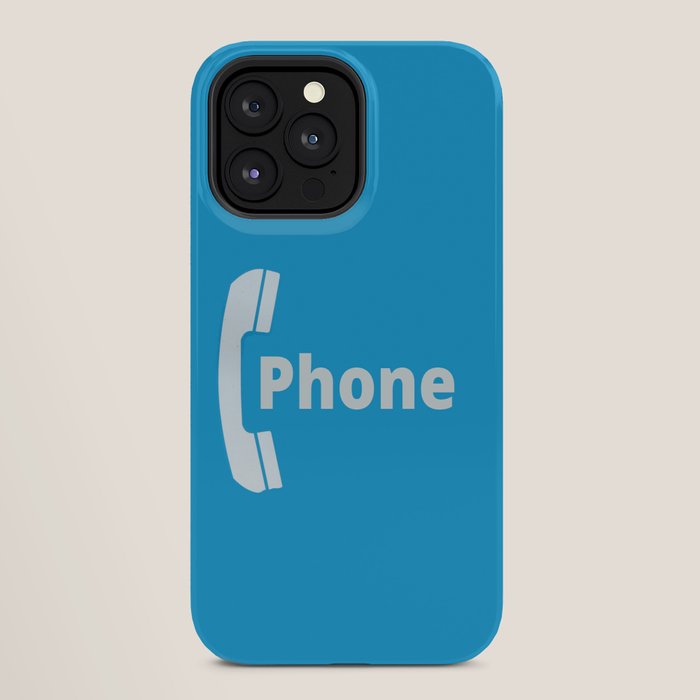 Vintage Pay Phone Booth Old School Retro Telephone Blue Sign iPhone Case Gallery Image 28