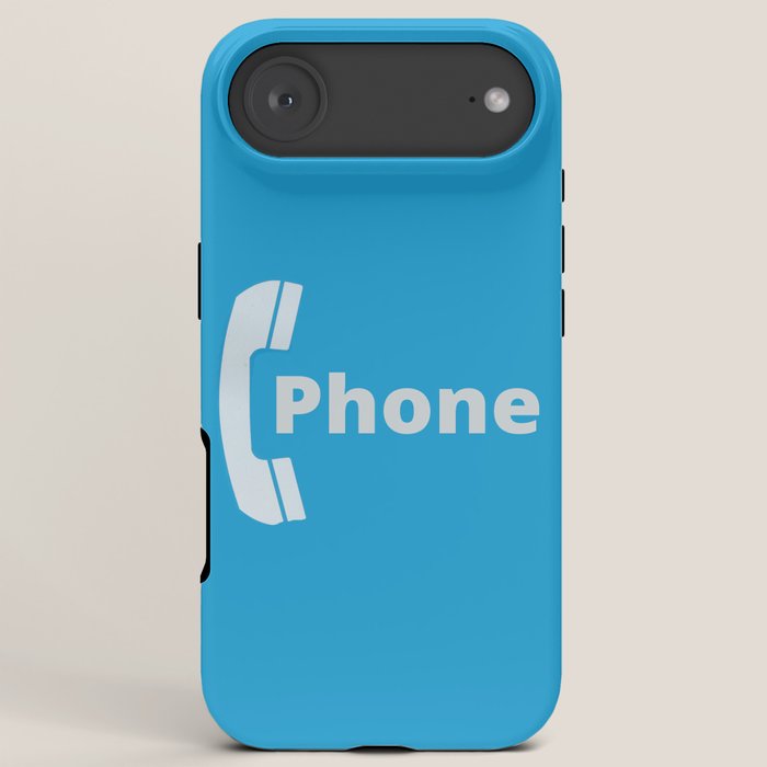 Vintage Pay Phone Booth Old School Retro Telephone Blue Sign iPhone Case Gallery Image 6