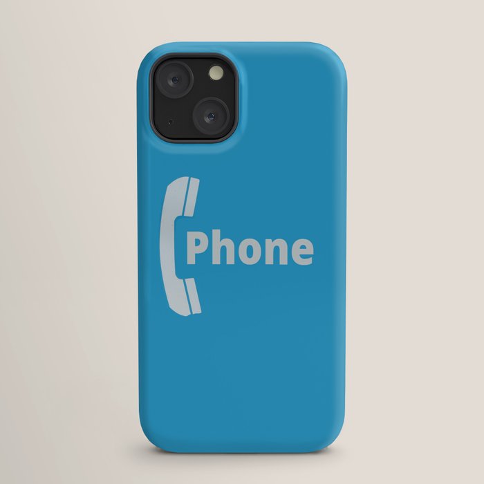 Vintage Pay Phone Booth Old School Retro Telephone Blue Sign iPhone Case Gallery Image 17