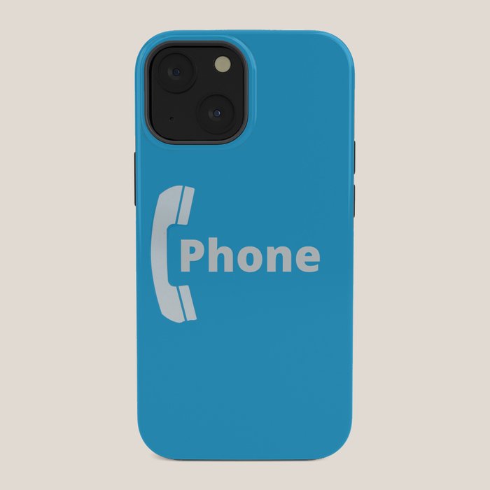 Vintage Pay Phone Booth Old School Retro Telephone Blue Sign iPhone Case Gallery Image 34