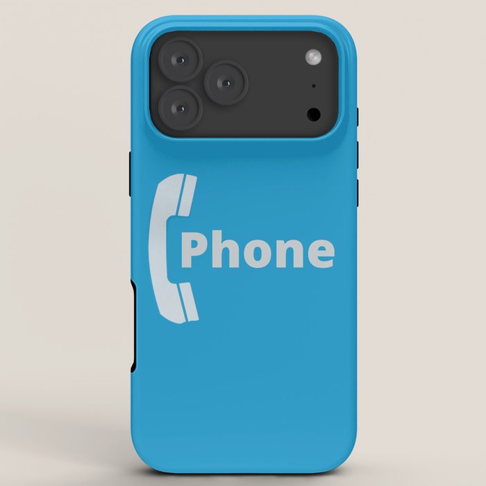 Vintage Pay Phone Booth Old School Retro Telephone Blue Sign iPhone Case Gallery Image 8
