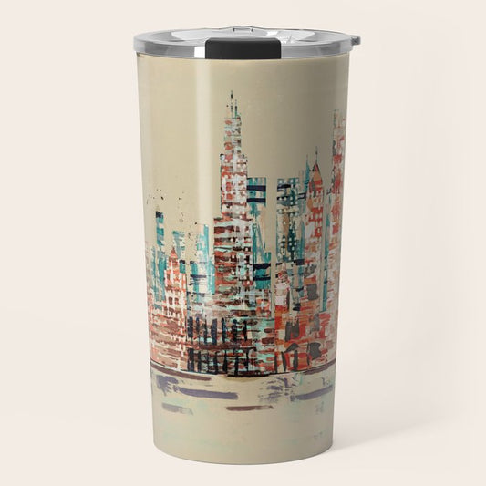 chicago city skyline Travel Mug Gallery Image 1