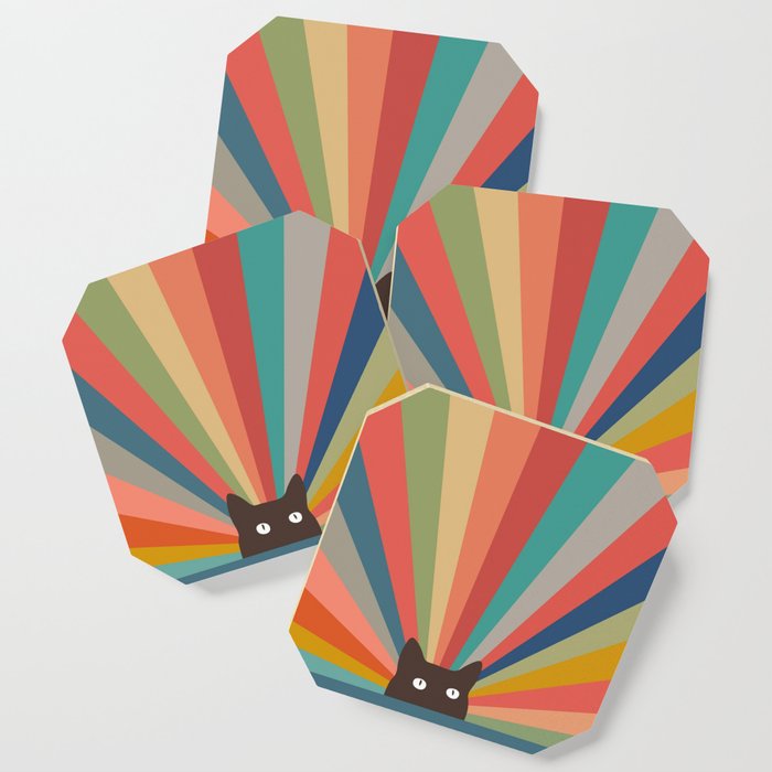 Cat Landscape 48 Coaster Gallery Image 1