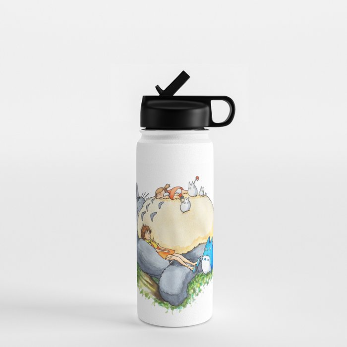 Ghibli forest illustration Water Bottle Gallery Image 1