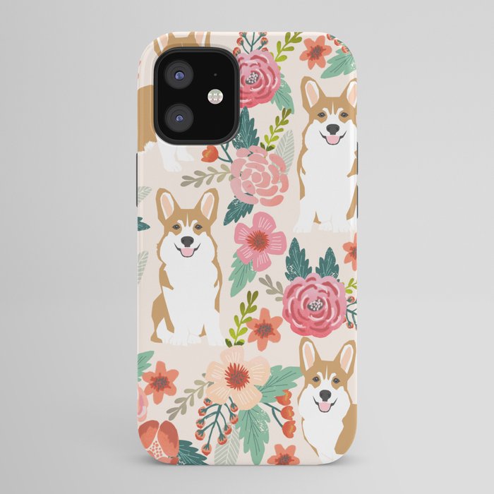 Corgi floral spring bloom flowers nature garden dog dog breeds corgis cute corgi puppies love iPhone Case Gallery Image 42