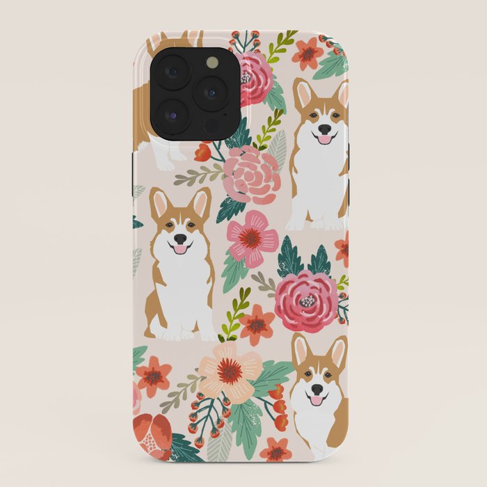 Corgi floral spring bloom flowers nature garden dog dog breeds corgis cute corgi puppies love iPhone Case Gallery Image 40