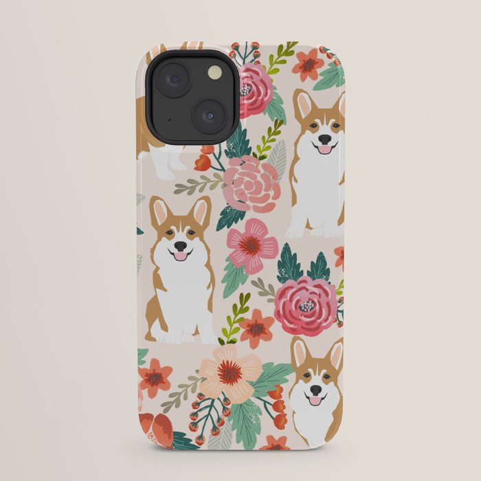 Corgi floral spring bloom flowers nature garden dog dog breeds corgis cute corgi puppies love iPhone Case Gallery Image 29