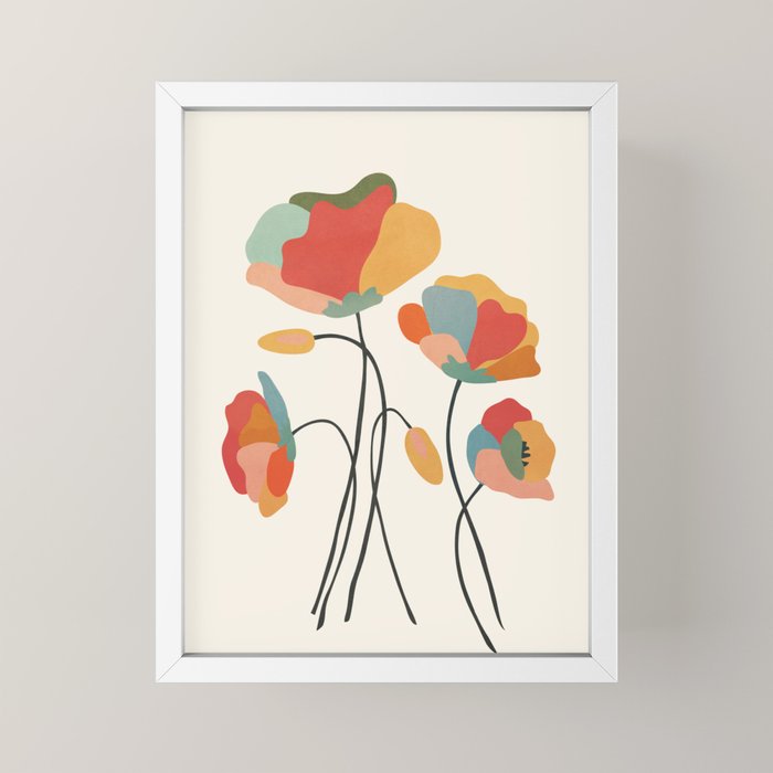 Colorful Flowers Mini Art Print Gallery Image 4