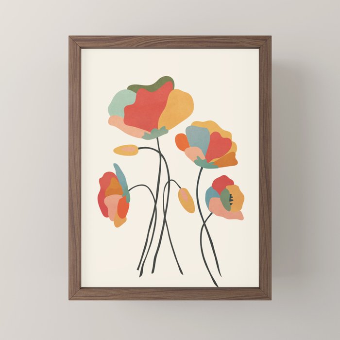 Colorful Flowers Mini Art Print Gallery Image 2