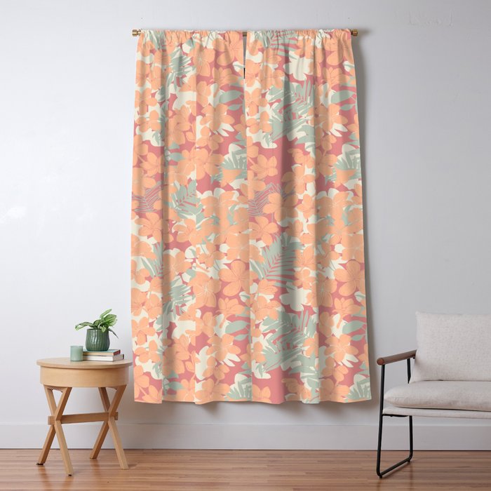Exotic plumeria flowers A Window Curtain Gallery Image 5