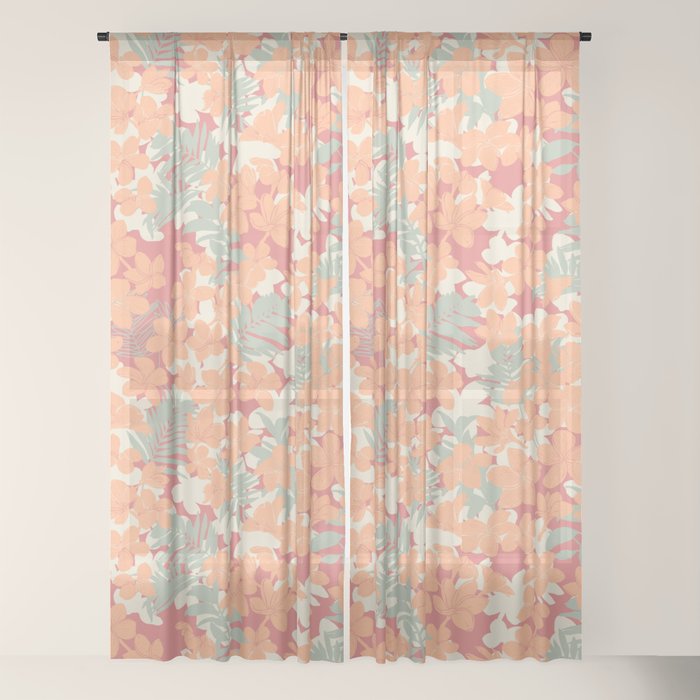 Exotic plumeria flowers A Window Curtain Gallery Image 22