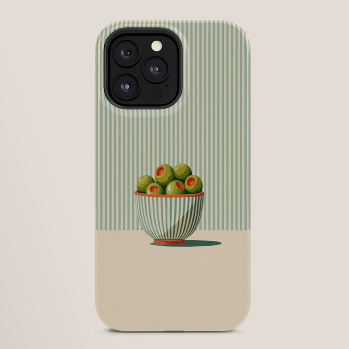Retro Olive Bowl Illustration iPhone Case Gallery Image 28
