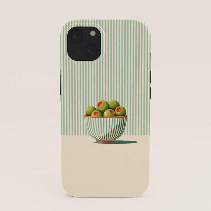 Retro Olive Bowl Illustration iPhone Case Gallery Image 37