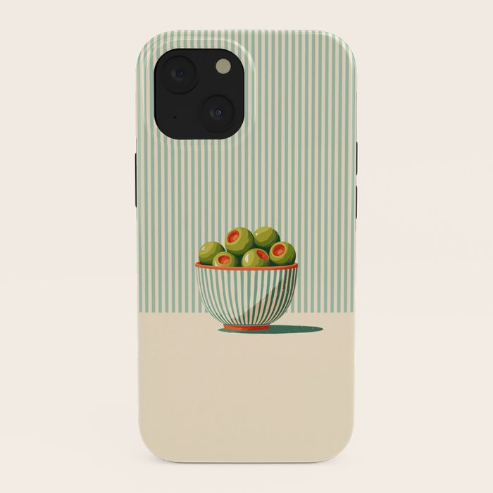 Retro Olive Bowl Illustration iPhone Case Gallery Image 38