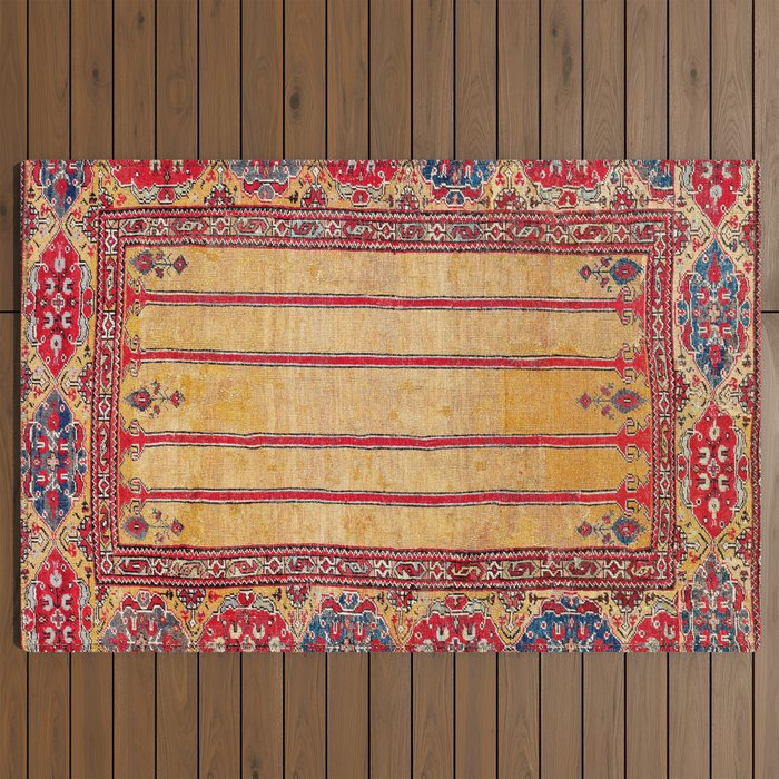Ladik Central Anatolian Column Rug Print Outdoor Rug Gallery Image 2