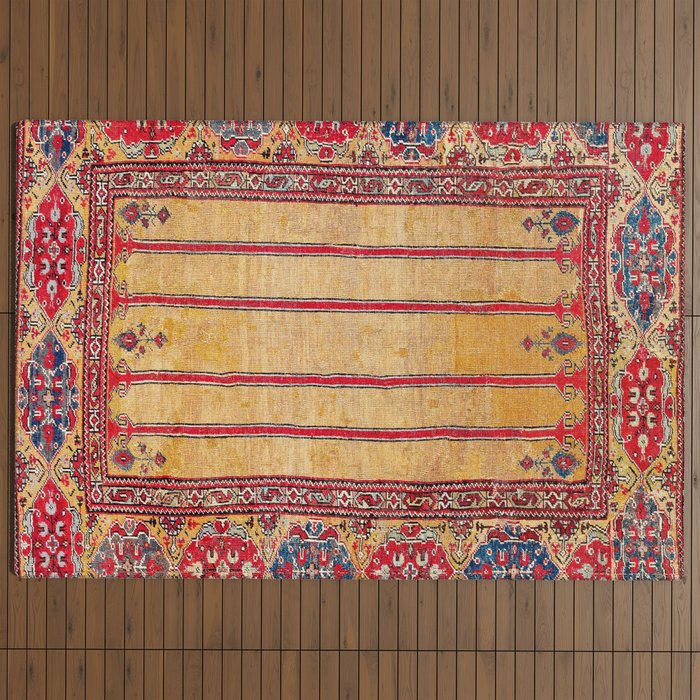 Ladik Central Anatolian Column Rug Print Outdoor Rug Gallery Image 4