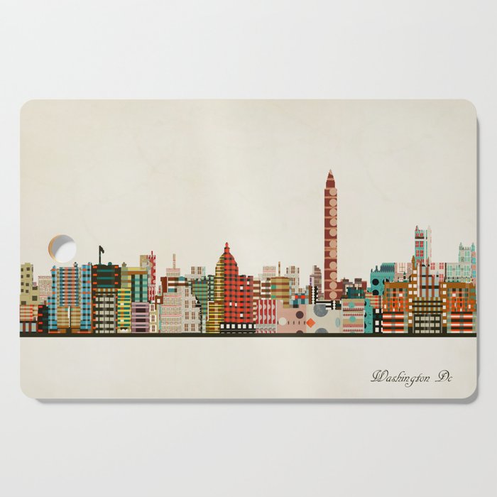 washington dc skyline Cutting Board Gallery Image 1