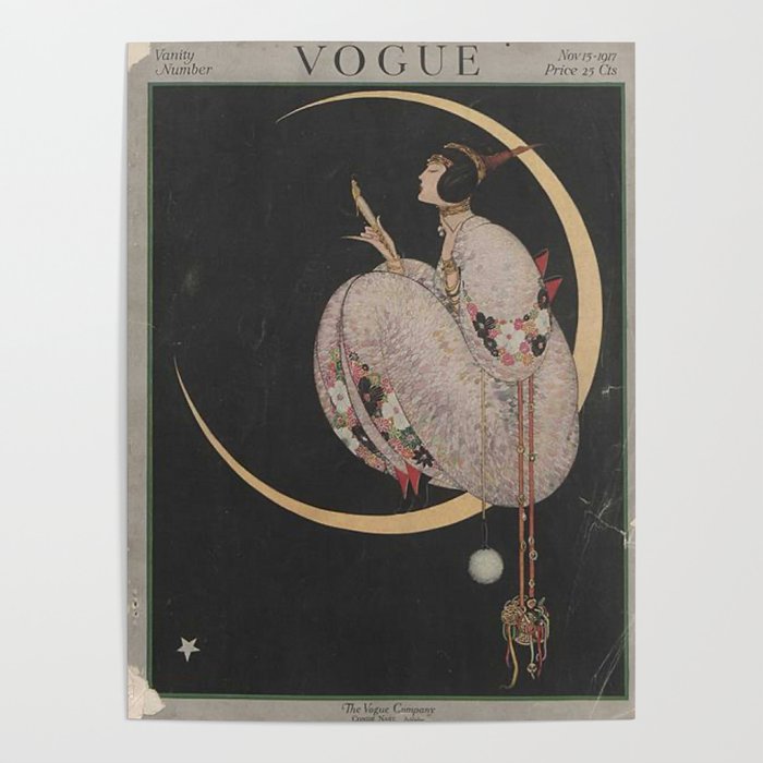 Vintage Fashion Magazine Cover December 1917 Poster Gallery Image 4