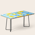 Italian Summer Lemons Pattern Coastal Mediterranean Illustration Coffee Table Gallery Image 1