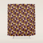 Bold Autumn Checks Pattern - Small XII Shower Curtain Gallery Image 1