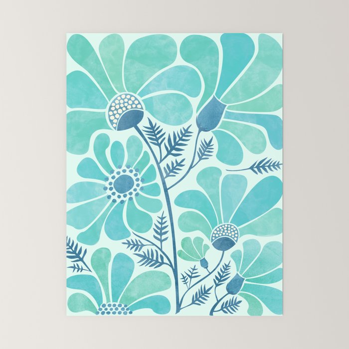 Himalayan Blue Poppies Floral Mini Art Print Gallery Image 6