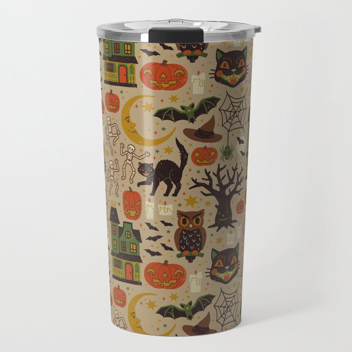 Vintage Halloween Travel Mug Gallery Image 1