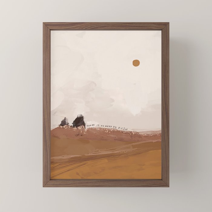 There Is No Need To Rush Mini Art Print Gallery Image 2