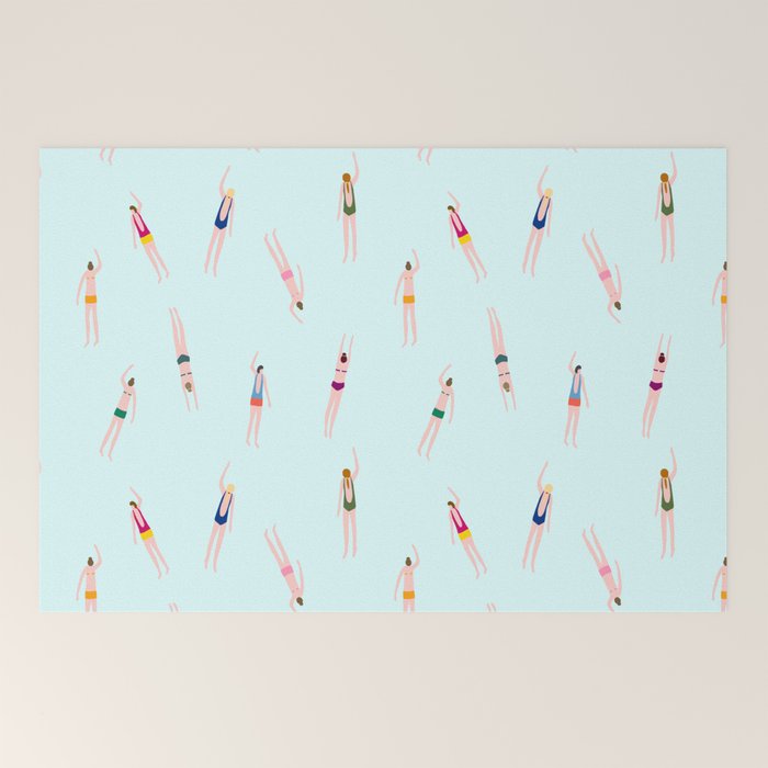 Swimmers in the pool Welcome Mat Gallery Image 2