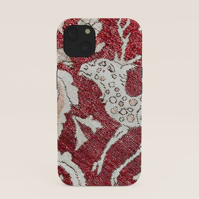 Spotted Fawn From Antique Persian Animal Rug Print iPhone Case Gallery Image 37