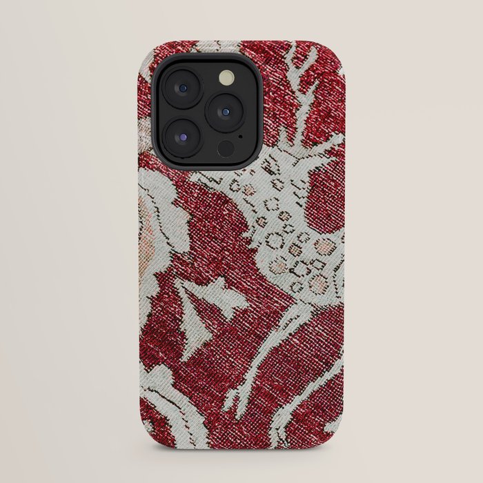 Spotted Fawn From Antique Persian Animal Rug Print iPhone Case Gallery Image 31