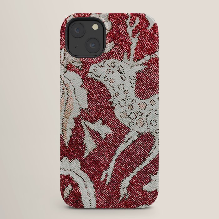 Spotted Fawn From Antique Persian Animal Rug Print iPhone Case Gallery Image 26