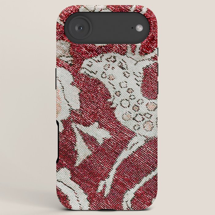 Spotted Fawn From Antique Persian Animal Rug Print iPhone Case Gallery Image 6
