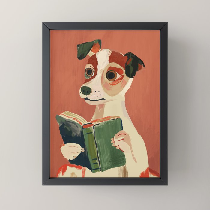 The Bookish Dog Mini Art Print Gallery Image 3