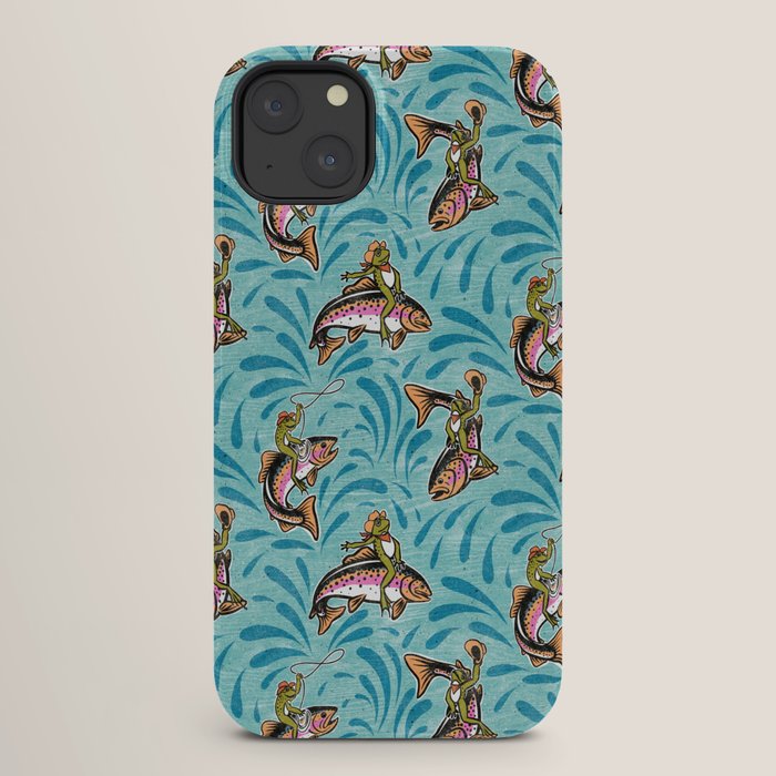 Rodeo Frogs - Aqua iPhone Case Gallery Image 26