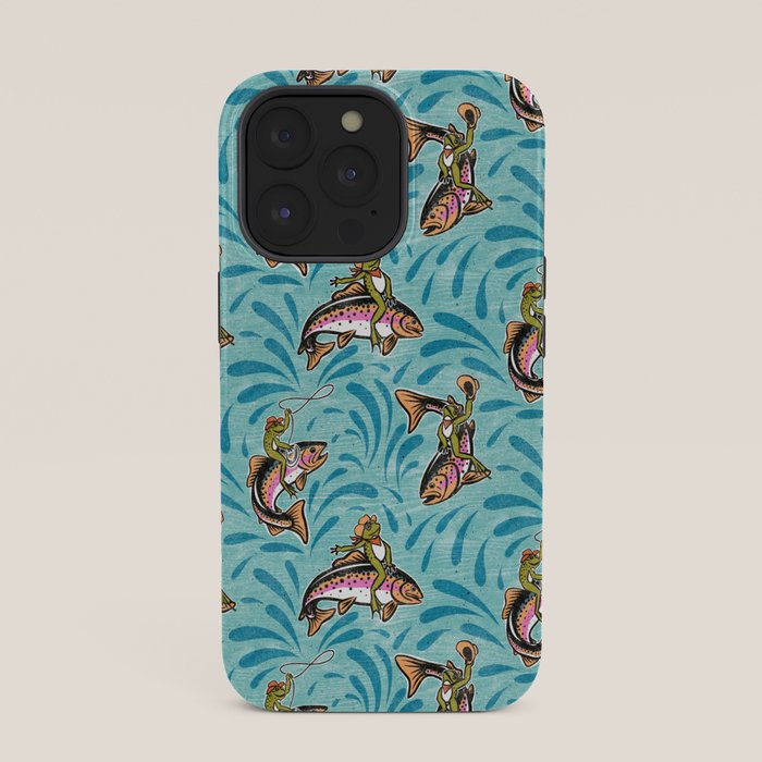 Rodeo Frogs - Aqua iPhone Case Gallery Image 35