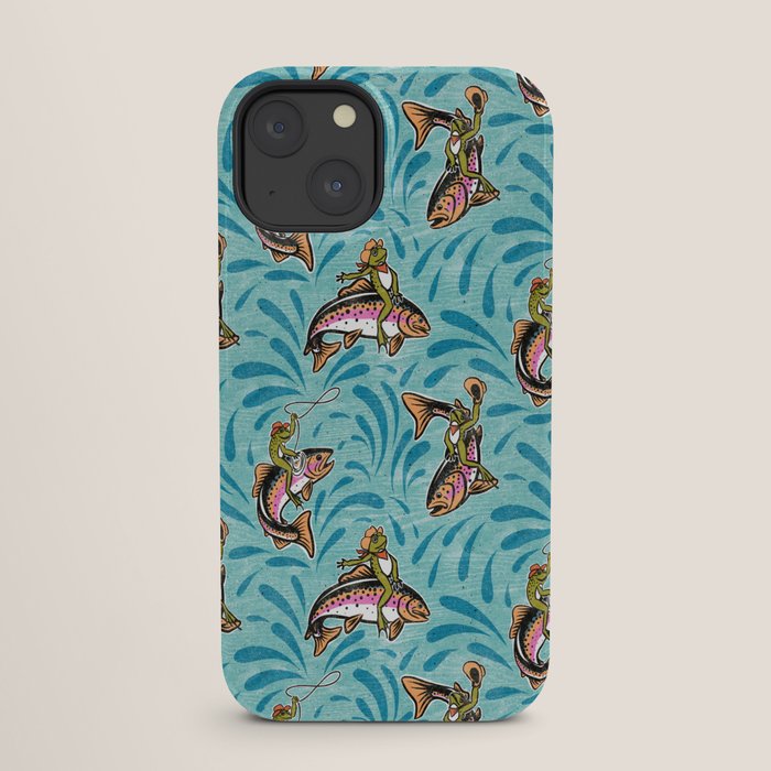 Rodeo Frogs - Aqua iPhone Case Gallery Image 25