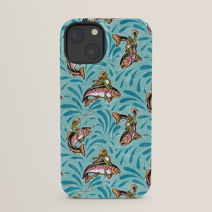 Rodeo Frogs - Aqua iPhone Case Gallery Image 21
