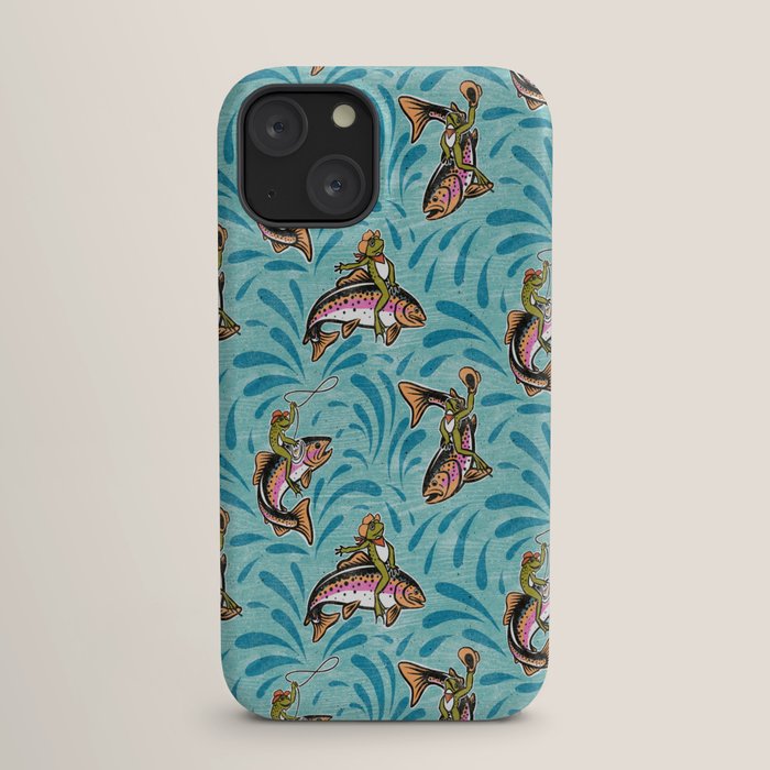 Rodeo Frogs - Aqua iPhone Case Gallery Image 17