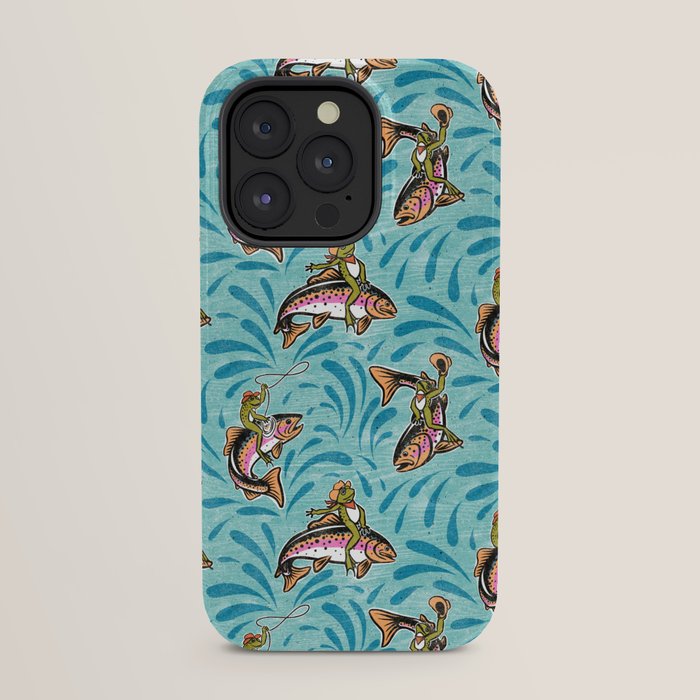 Rodeo Frogs - Aqua iPhone Case Gallery Image 23