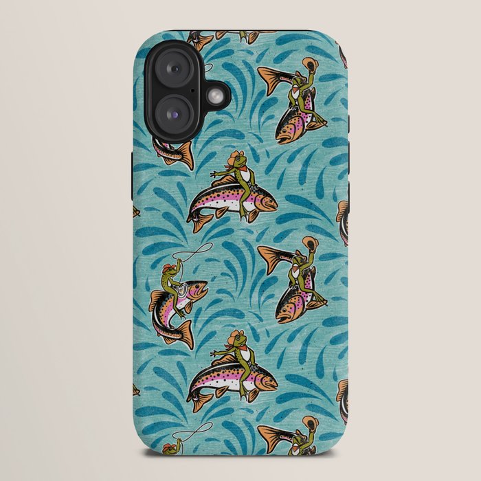 Rodeo Frogs - Aqua iPhone Case Gallery Image 10